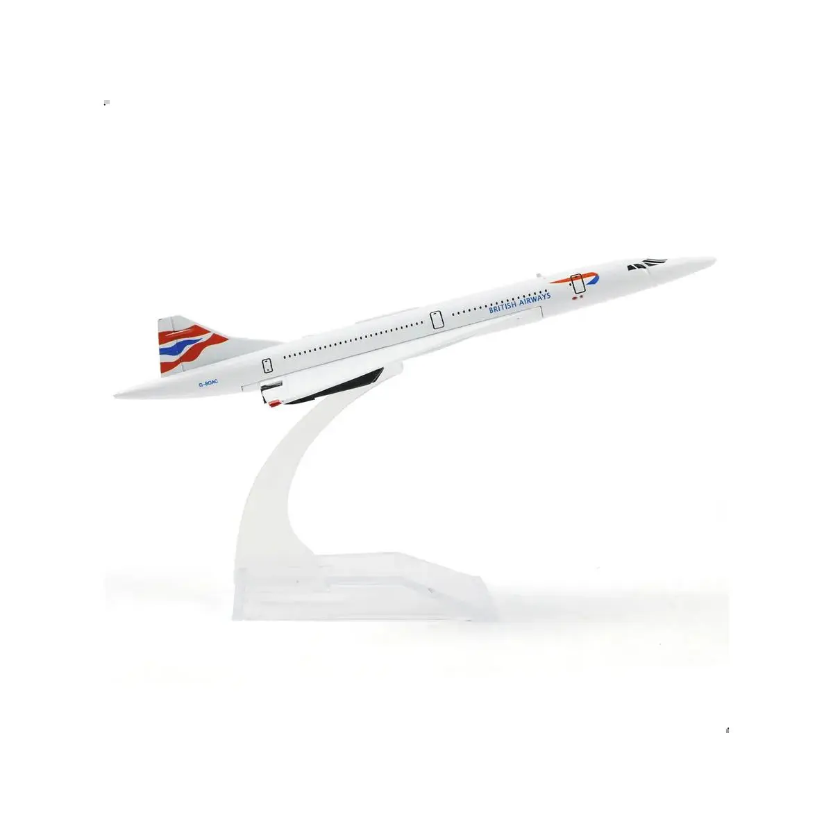 Classic British Airways Concorde Aircraft Model Building Kit, 1:400 Scale, 6.10" x 2.56" x 1.18" Collectibles for Aviation-Loving Friends, Suitable for 12 Months+ Ages (Toys & Hobbies)