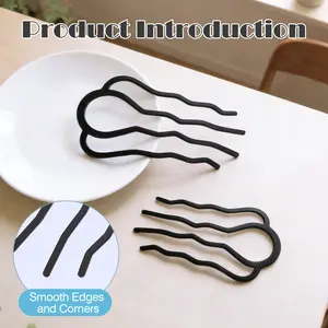 3 Counts four-tooth hair clips, durable metal hair clips for long-term use