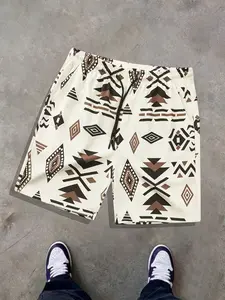 Men's Lightweight Quick-Dry Drawstring Waist Shorts, Casual Street Shorts, Casual Daily Wear, Comfortable Fashion Design, Perfect for Everyday Use