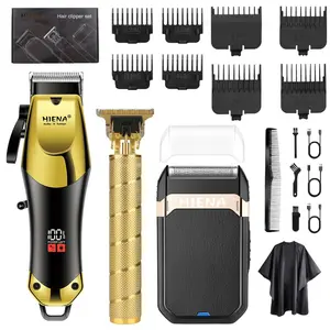 Rechargeable USB Set with Limited Combs and Charging Cable, Perfect for Men Stylists, Salons, and Home Use, Hair Clipper Kit
