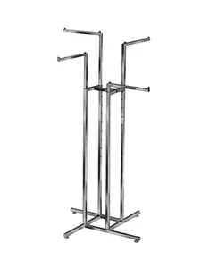 4-Way Garment Rack with Rectangular Blade Arms