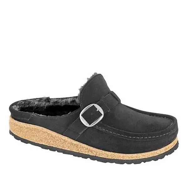 Birkenstock Buckley Leather Shearling Clog
