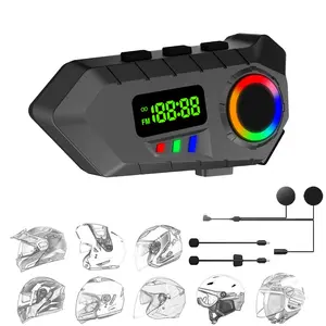 Y30a Motorcycle Helmet Headset with Fm Radio, Bluetooth-compatible Hands-Free, Waterproof Ipx6, Long Battery Life, Ambient Light, Enhance Driving Experience