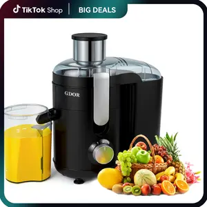 800W Juicer with 3" Wide Feed Chute, Titanium Blades & Dual Speeds — Easy Juice Extractor for Fruits & Veggies