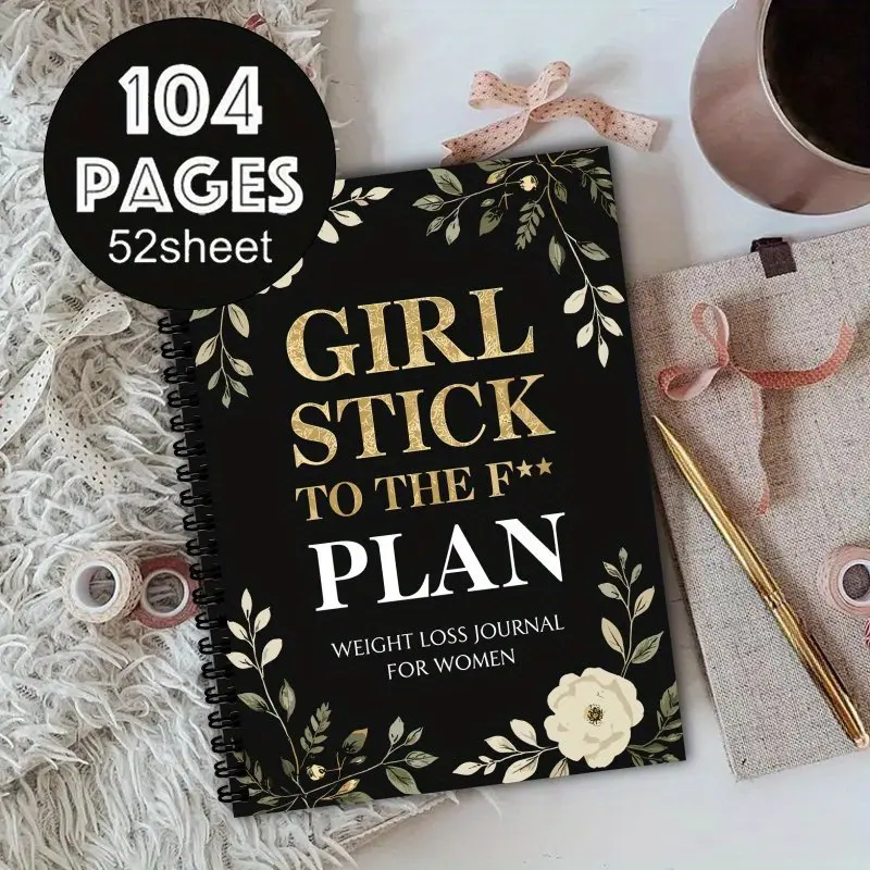 "A5 Weight Loss Diary, Weight Loss Plan, Daily Activity Logger, Suitable for Home Use and Diet Management, Unisex Fitness Tools, Motivational Sports Handbook, Durable Spiral Binding"