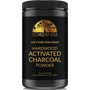 Activated Hardwood Charcoal Powder, Organic, 100% Pure FOOD GRADE, large 32 oz Size Jar (10 oz by WEIGHT) Healthcare