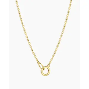 gorjana – Avery Mini Necklace – 18K Gold-Plated Long Chain Necklace – Charm-Friendly, Layering Essential & Everyday Statement Jewelry