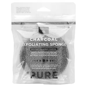 Earth Therapeutics Charcoal Exfoliating Sponge, 1 Sponge