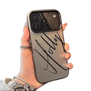 Personalized Name - Phone Case for iPhone 17 16 15 14 13 12 11 Pro Max - Luxury Hard Plastic - DIY Gift - Shockproof - UV Printing - Candy Color Matte - Customized Phone Case 16 15 14 Plus