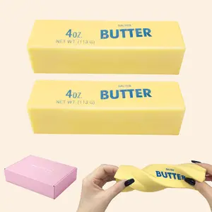2 Pack Slow Rising Squishy Butter Stick ,Squeeze Butter Toy, Stress Balls，Stress Relief & Fidget Toys,Realistic Food Squishies Fidget Toys, Gifts, Party Favors