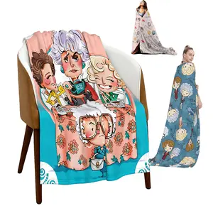 Girls Blanket Gifts Throw Blanket Lightweight Golden Merchandise for Couch Bed Sofa Car Bedroom Dorm Couch Office Outdoor Home