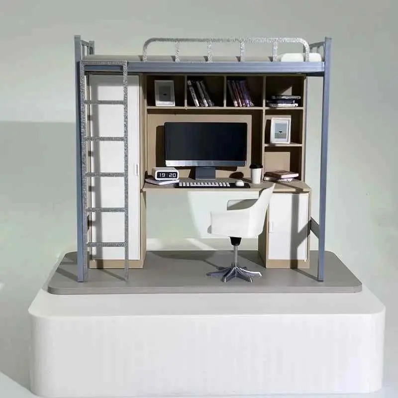 Original University Dormitory Bed Model 12:1 Miniature Ornament