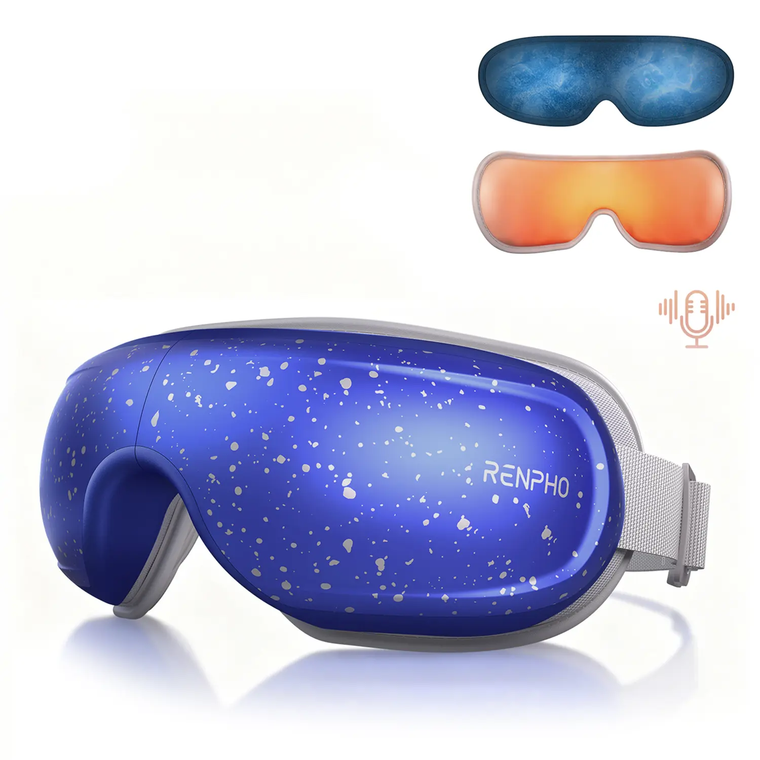 RENPHO Eyeris 3 Eye Massager with Heat and Cooling, Birthday mothersdaygift for Women Mom Men Him Her, Voice Control Eye Mask for Migraines, Eye Care with DIY Massage, Reduce Dry Eyes