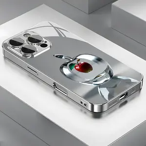 Crystal Clear, Exquisitely Designed Red Apple Pattern Glass Phone Case with Lens Protection, Suitable for iPhone Models 16/16Pro/16Promax/15/15Plus/15Pro/15Promax, 14/14Plus/14Pro/14Promax, 13/13Pro/13Promax, 12/12Pro/12Promax, 11/11Pro/11Promax, Xr/Xs/Xs