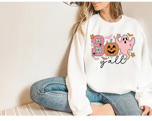 Boo Y'all Sweatshirt, Halloween Crewneck
