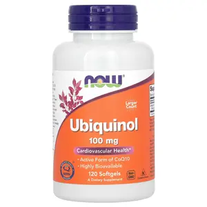 NOW Foods Ubiquinol, 100 mg, 120 Softgels