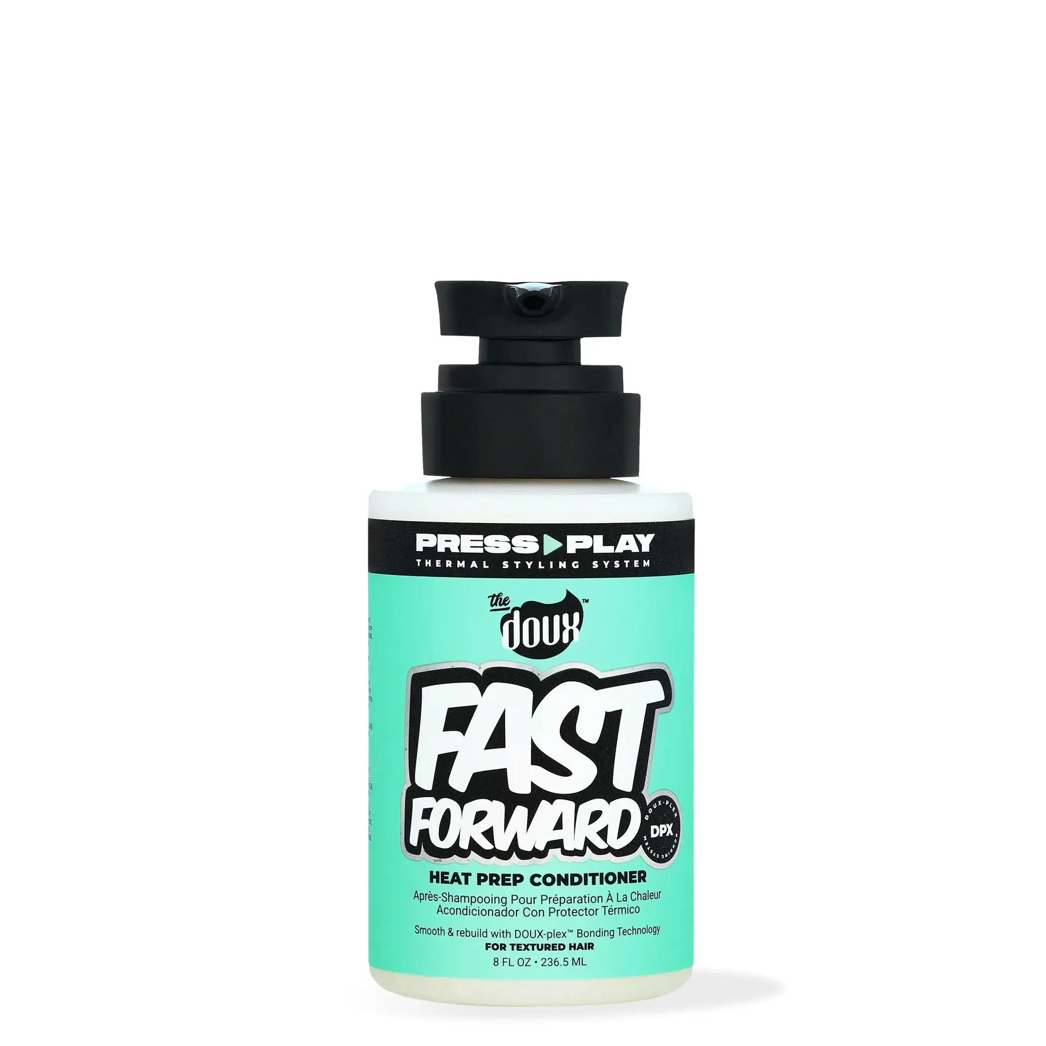 The Doux Fast Forward Heat Prep Conditioner - 8 oz Cactus-Infused Aloe Conditioner, Anti-Humidity, Ammonia-Free Haircare for Deep Moisture, Anti-Humidity Conditioner