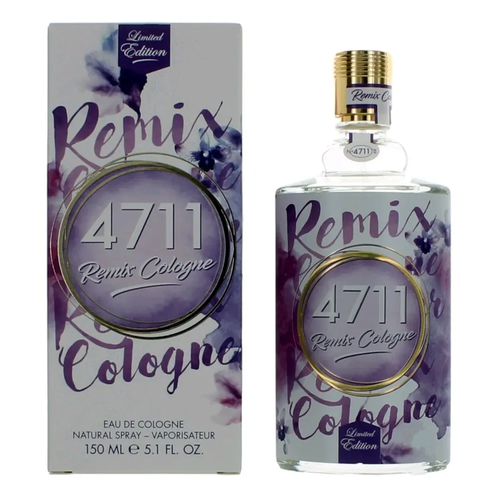 4711 Remix Lavender Limited Edition EDC Cologne Spray by Muelhens - 5.1oz Fresh Unisex Fragrance with Citrusy-Floral Opening, Floral Notes