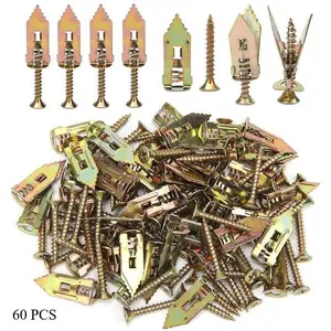 180 PCS Self-Drilling Drywall Anchors and Screws Kit 12x30mm No Pre-Drilling Supports Up to 66 lbs Ideal for Home Office Organization Galvanized