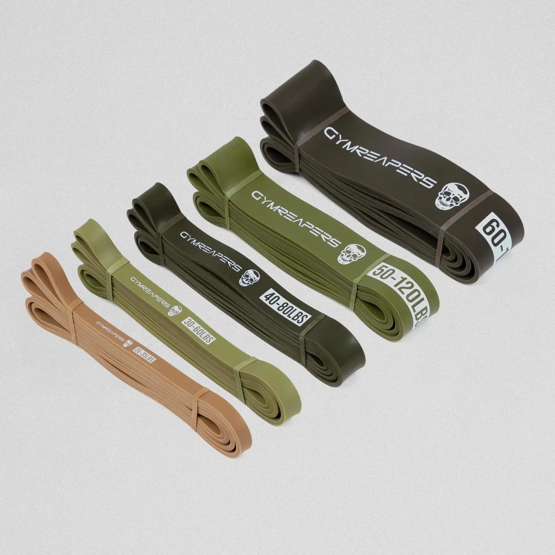 Military Resistance Band Set for Customized Workouts - 20-150lbs