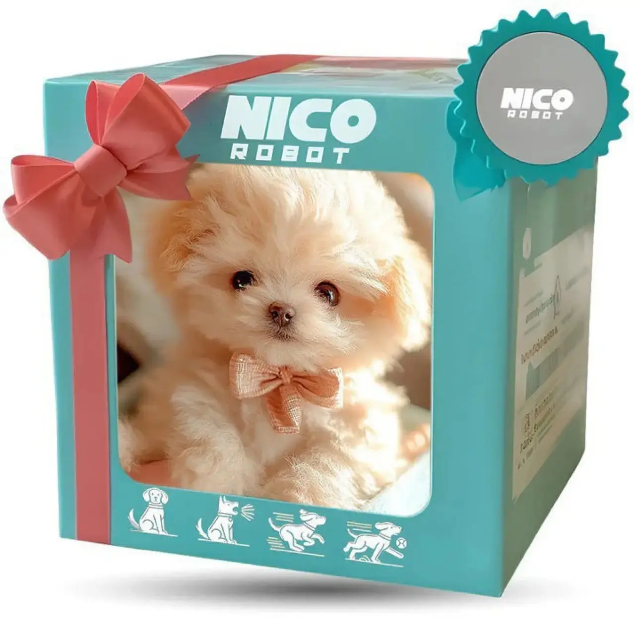 New Realistic Robotic Dog Plush Toy – Interactive Puppy That Walks, Barks & Wags Tail, Adorable Smart Pet Toy for Kids & All Ages, Perfect Christmas Gift for Dog Lovers and Family Fun