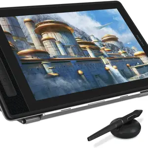 HUION Kamvas Pro 13 2.5K QHD Graphics Monitor Drawing Tablet with Screen QLED Full Lamination Battery-Free Stylus PW517 for Windows PC Mac Android 13.3inch Digital Drawing Tablet Pen Display