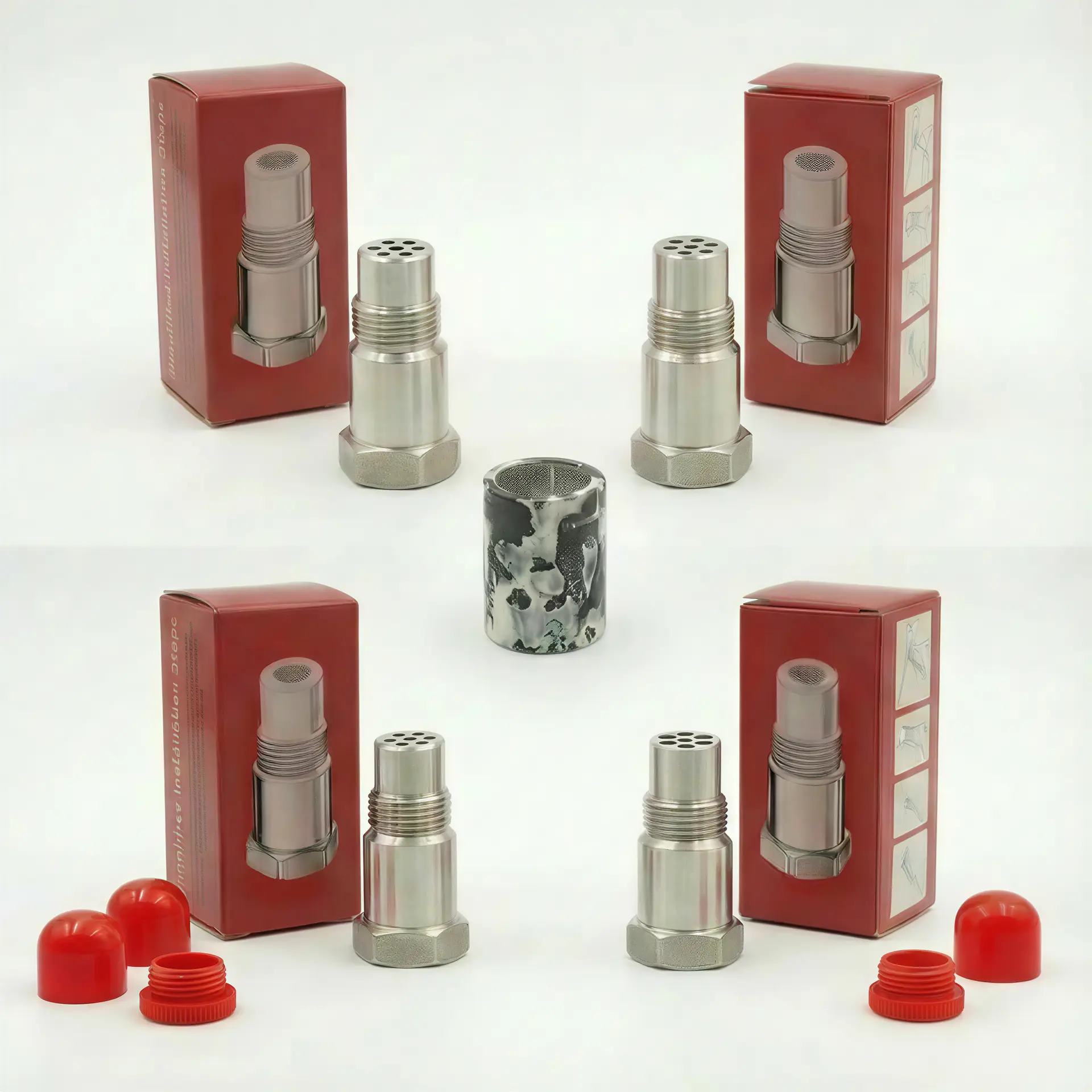 4 Pcs M18*1.5 Stainless Steel Thread Extension Fitting,Precision-Machined,Leakproof& Corrosion Resistant,Multipurpose Straight Thread Connector for Mechanical Repairs