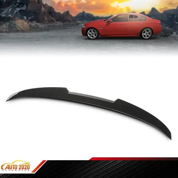 Gloss Black M4 Style Rear Trunk Spoiler Wing, Easy Install, Compatible with 2010-2016 BMW 5 Series F10 F18 Auto Body Replacement Part