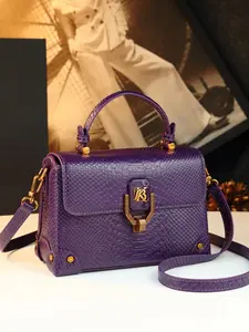 Snake Print Handbag for Women, 2026 New Luxury Vintage Style, Single Shoulder Crossbody Small Square Bag, High-End Fashion Accessory, Fashionable Shoulder Bag