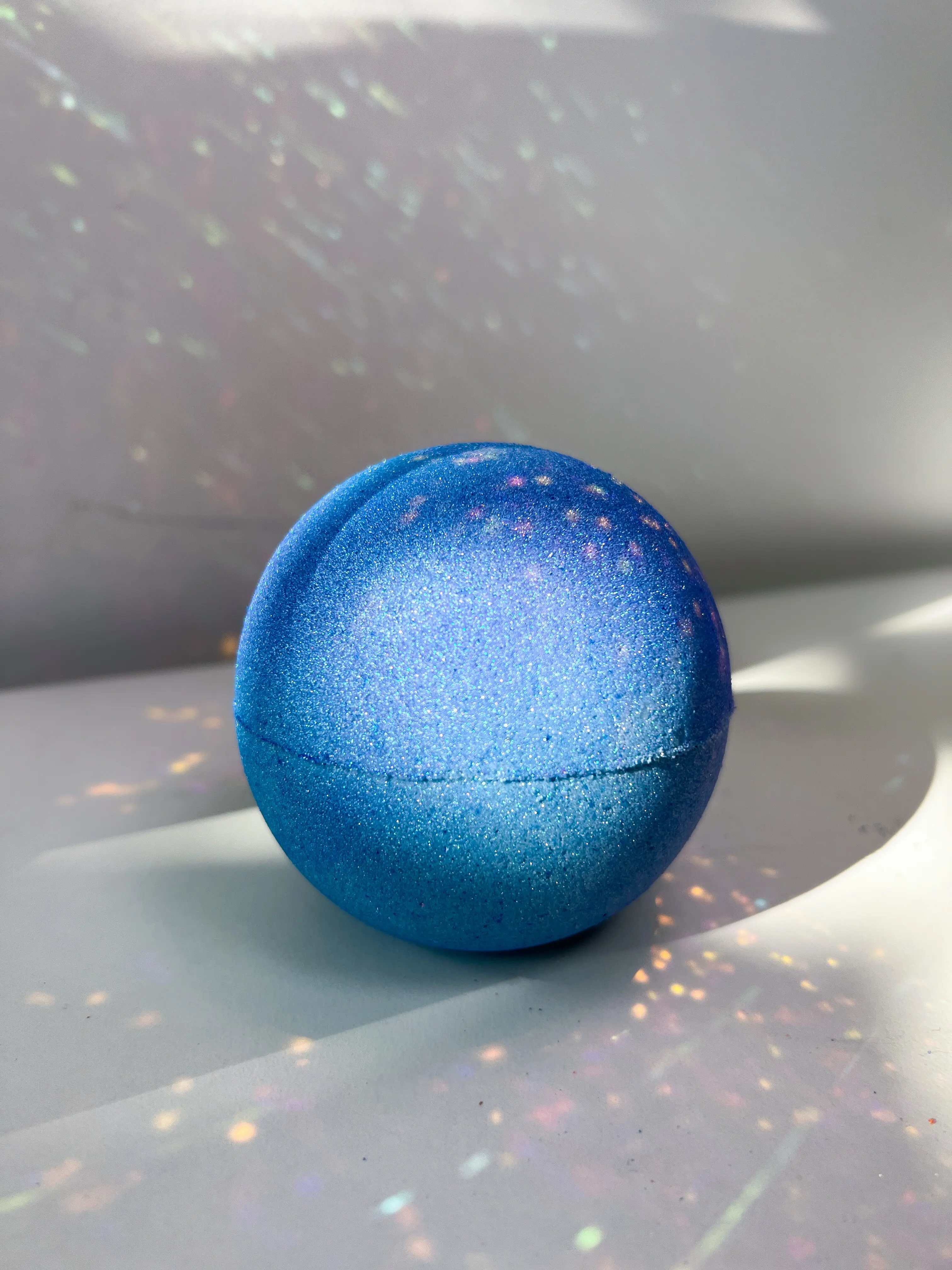 DADDY NEPTUNE Crystal-Infused Planet-Inspired Bath Bomb, Scented Body Care Item with Gentle Cornstarch Blend