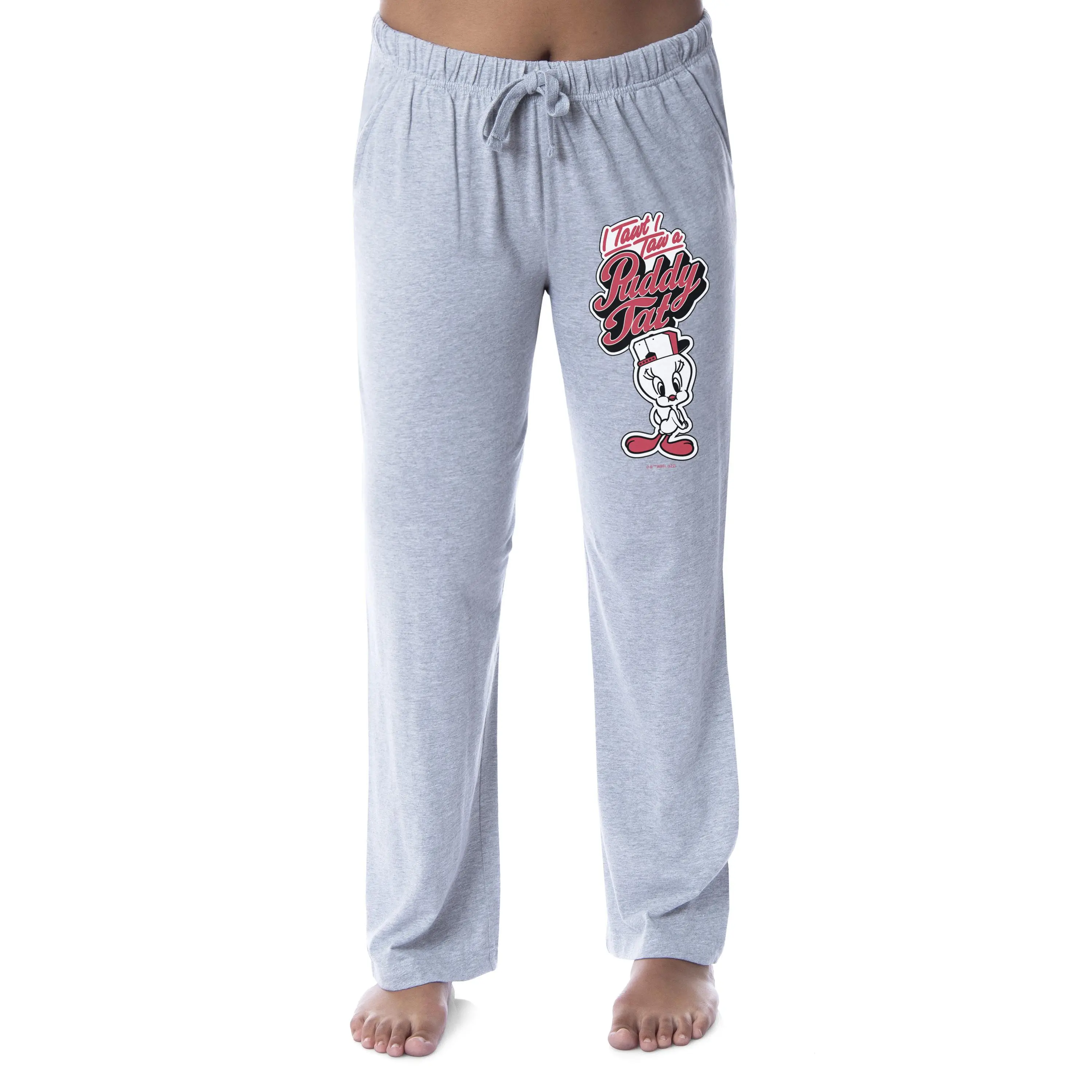 Looney Tunes Womens' Tweety Bird Puddy Tat Character Sleep Pajama Pants