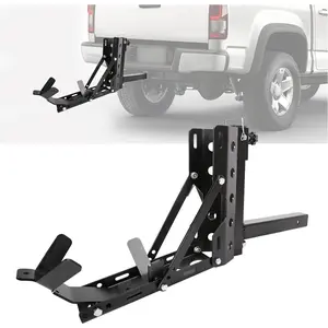 800LBS Motorcycle Trailer Hitch Scooter Hitch Carrier Tow Dolly Hauler Hitch 2" Tow Receiver Mount Rack