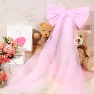 1 count  Large Bow Party Decorations 13.4 x 28.7 Inch Giant Ribbon Bow  Wall Decor Wrapping DIY Craft for Birthday Valentines Day Wedding  Shower Room Wall Backdrop Party