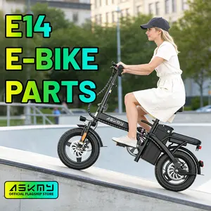 ASKMY E14 E-Bike Parts Kit – Battery, Motor, Tires, Brake Handle, Throttle, Pedals, Seat Set | Replacement Accessories for Folding Electric Bike