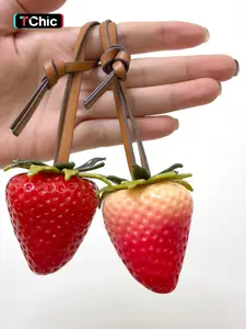 Fashion Versatile Sweetheart Mist Strawberry Charm Bag Pendant, Purse Charms, No Worry Gift for Best Friend Car Hanging Decoration