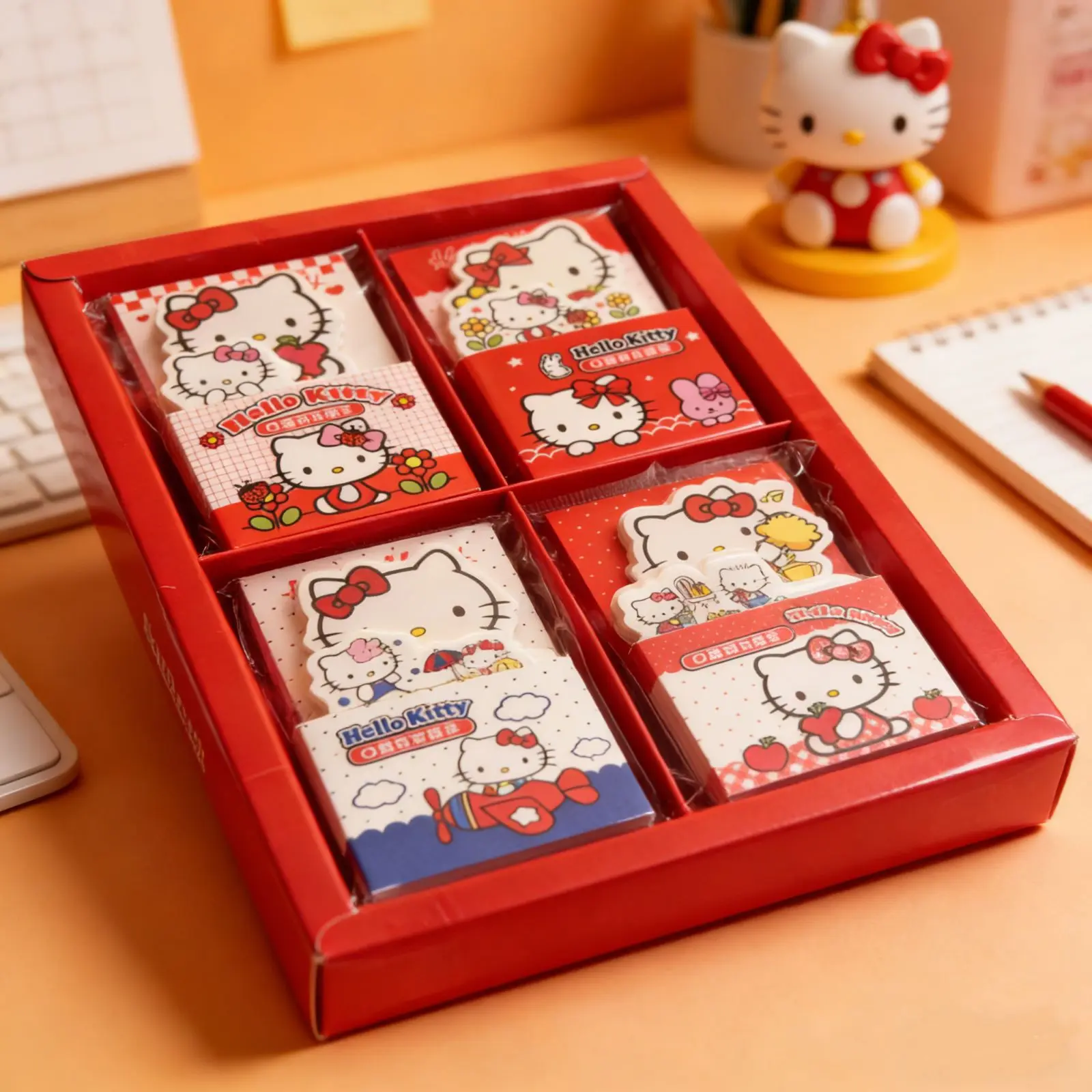 L Sanrio Pocket Stand-Up Sticky Notes Student-Friendly Portable Notepad Message Book