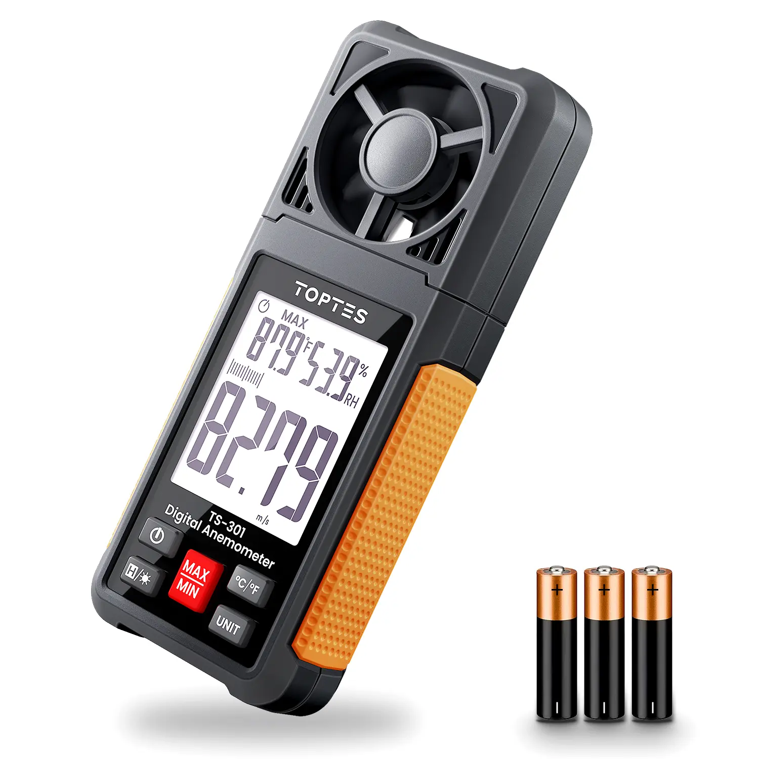 TopTes TS-301 Digital Anemometer, Wind Speed Meter Tool Portable Hardware with 2.26-inch Big Backlight LCD Screen, Air Flow Meter for Sailing Surfing Drone Flying RC Plane Golf Shooting HVAC #summerfinds