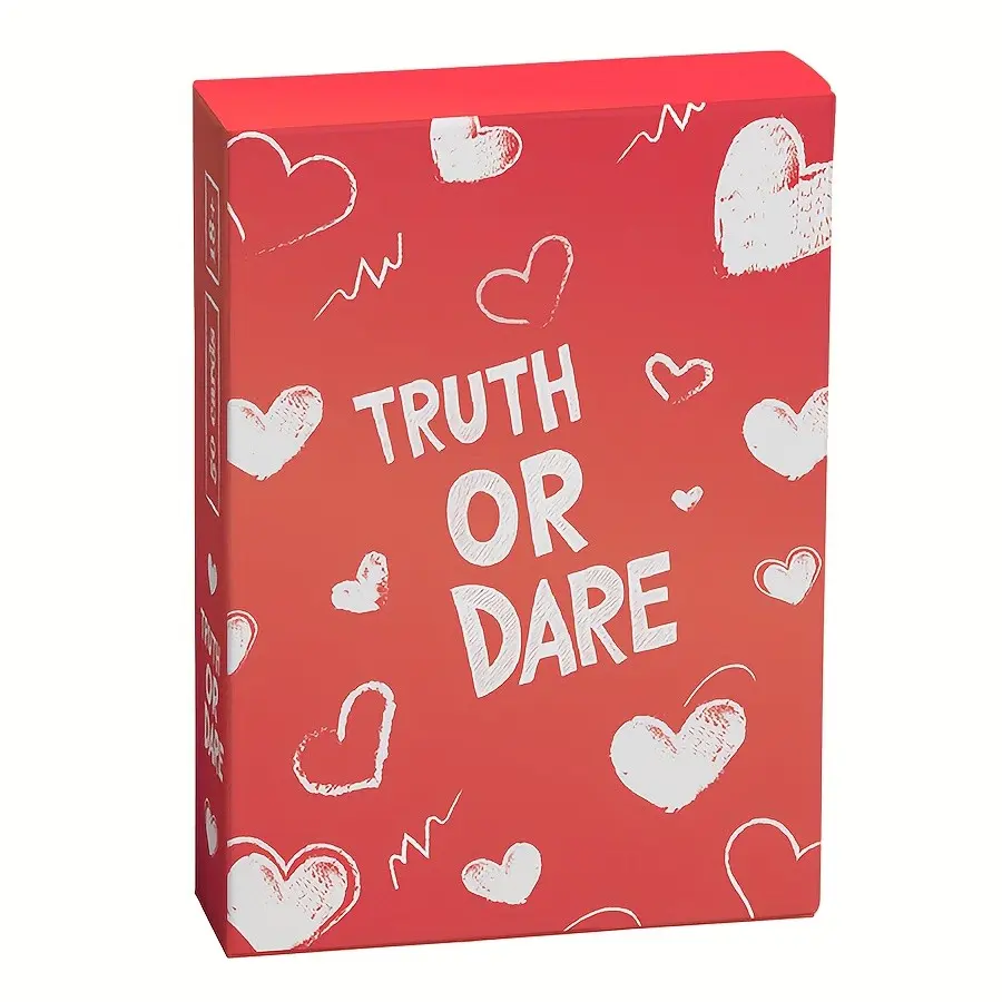 Truth or Dare Couple Party Table Game Cards – 50 Fun & Intimate Flashcards | Romantic Date Night Icebreaker for Partners | Playful Relationship Game to Spark Connection & Spice Up Anniversaries, Cozy Evenings & Valentine’s Days Tabletop Games