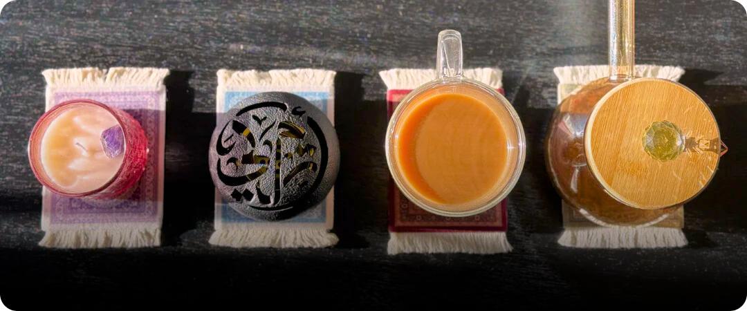 Red Mug Rug Coasters (Pack of 4)