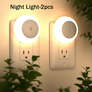 Night Light Night Lights Plug into Wall 2 Pack Sensor Lights Indoor Night Light for Hallway Bathroom Bedroom Kitchen