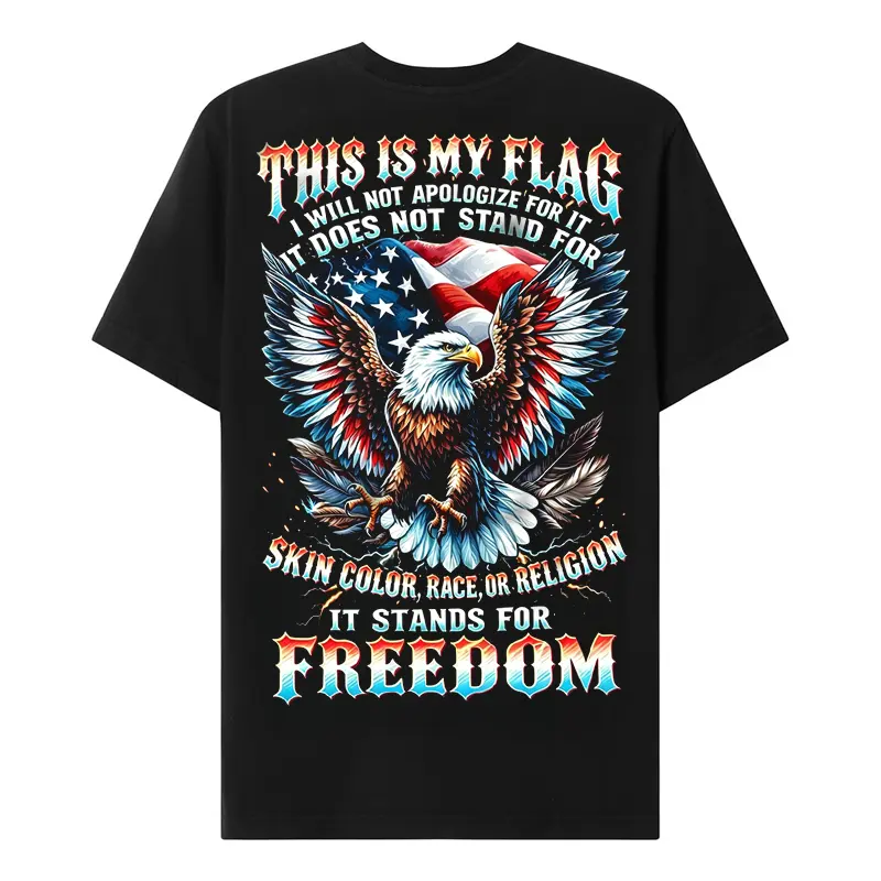 Chaosmoda Generation X This Is My Flag I Will Not Apologize For It Custom Year Skull T-shirt Oversized Casual