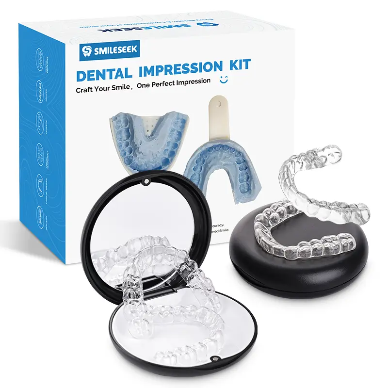 Smileseek Custom Clear Retainer for Upper & Lower Teeth | Invisible Orthodontic Dental Retainer | Comfortable, Durable & BPA-Free | Teeth Retention After Braces for Adults & Teens