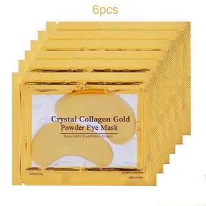 6pcs Crystal Gel Eye Mask, Moisturizing Hydrating Eye Skin Care, Elastic Transparent Skin, Daily Eyelid Care, Suitable for All Skins