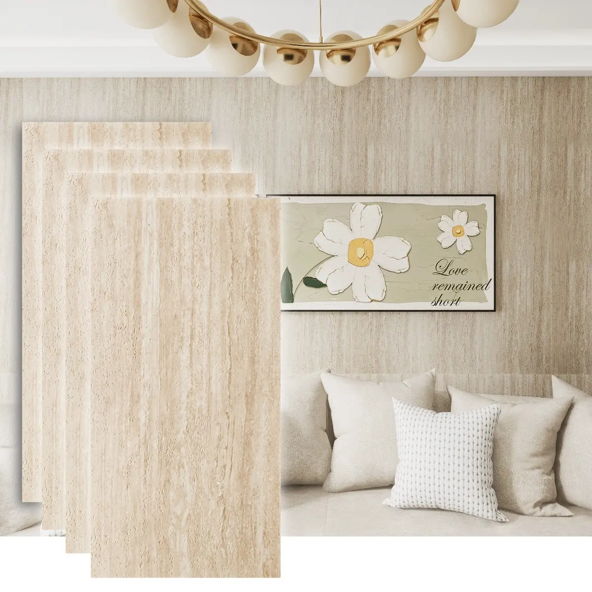Flexible MCM Wall & Floor Tiles (47.2"x23.6") - A-Class Fireproof, Waterproof, Lightweight, Eco-Friendly, Bendable, Easy-Cut, Realistic Brick/Stone Look for Outdoor Indoor Flooring sohochic, Wood Tile Floor