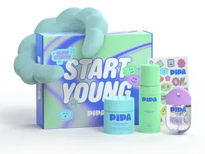 Pipa Skincare Start Young Bundle – 3-Step Tween Routine w/ Cleanser, Facial Mist & Moisturizer - Gift Set ft. Aloe, Green Tea, Niacinamide & Ceramides - Fragrance Free, No Hormone Disruptors, Dermatologist & Pediatrician Approved, Clean Skincare for Kids