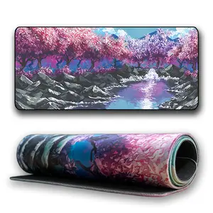 "Stream of Serenity" Cherry Blossom Desk Mat - Limited Edition "Stream of Serenity" Cherry Blossom Desk Mat - Limited Edition