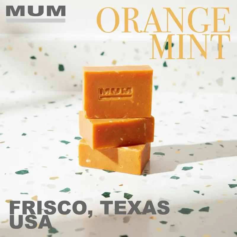 Orange Mint Texas Cut Bar Soap
