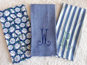 Blue Pattern Decorative Towels
