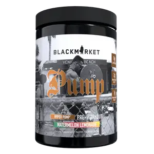 Blackmarket Labs Pump Pre-Workout - 16g Nitrates & L-Citrulline, Stimulant-Free, Clinically Dosed, Effective Muscle Volume & Blood Flow, Edible Dietary Supplement for Fitness