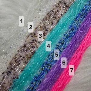 Seed Beads - Assorted Colors in Multiple Shades for Crafting and Decoration Sold per Strand